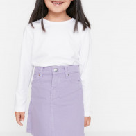 Trendyol Lilac Basic Tasseled Girl Denim Skirt TKDSS22ET0353 LILAC 7-8 Yaş