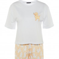 Trendyol Yellow Printed Knitted Pajamas Set THMSS22PT0016 Yellow XL
