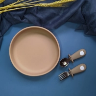 Плоская тарелка с высокими бортами, Айвори