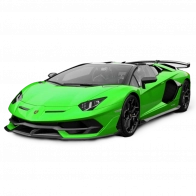 Автотранспорт Lamborghini Aventador SVJ Roadster, Зеленый