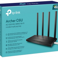 Роутер TP-Link Archer C6U AC1200 Dual-band Wi-Fi gigabit router, up to 867 Mbps 1