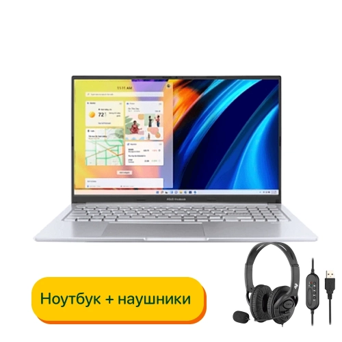 Ноутбук ASUS VivoBook  i3-1220P/8 GB/SSD 512GB/15,6" Серебристый (90NB0WY2-M00R90)