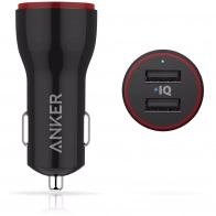 Автомобильное зарядное устройство Anker PowerDrive 2 24W 2-Port Car Charger Черный (A2310H11)