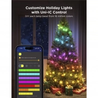 Гирлянда Smart LED Govee H70C1 Christmas Light RGB, IP65, 10м, кабель прозрачный 0