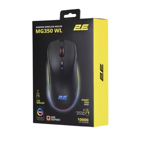 Мышь игровая 2E Gaming MG350 WL, RGB USB Черный 3