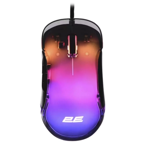 Мышь игровая 2E Gaming MG345 Transparent, RGB USB Черный