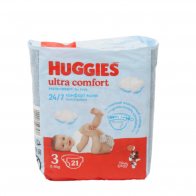 Подгузники для мальчиков Huggies Ultra Comfort 3, 5-9 кг, 21 шт