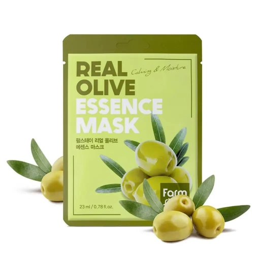 Тканевая маска с оливой FarmStay Real Olive Essence Mask 23 ml