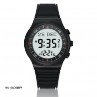 Наручные часы Al-Harameen НА-6506 BW с черным ремешком