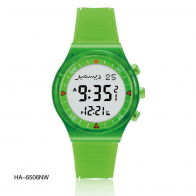 Наручные часы Al-Harameen НА-6506 NW с зеленым ремешком
