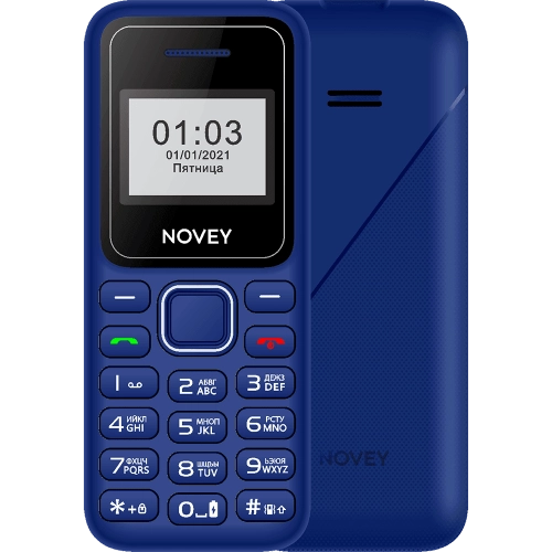 Кнопочный телефон Novey 103 Синий-светло зеленый