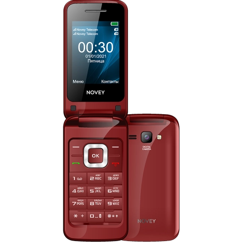 Кнопочный телефон Novey A30R Красный