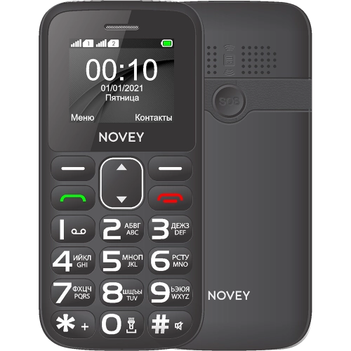 Кнопочный телефон Novey B10 Чёрный