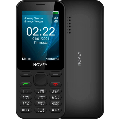 Кнопочный телефон Novey 222 Матовый-черный