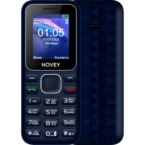 Кнопочный телефон Novey 105 Темно-синий