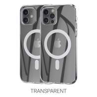Защитный магнитный чехол для iPhone 11, 12, 13 / mini / Pro / Pro Max прозрачный TPU (LUX copy) 1