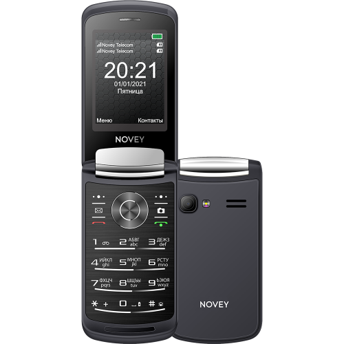 Кнопочный телефон Novey A80R Серый