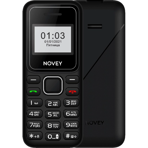Кнопочный телефон Novey 103 Черный-оранжевый