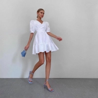 Воздушное платье белое