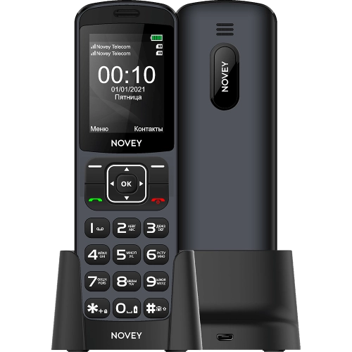 Кнопочный телефон Novey D10 Серый