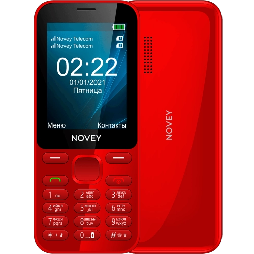 Кнопочный телефон Novey 222c Красный