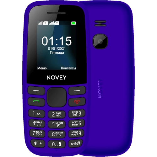 Кнопочный телефон Novey 115 Синий