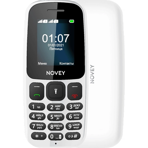 Кнопочный телефон Novey 107 Белый