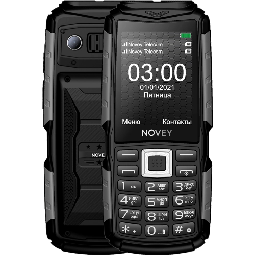 Кнопочный телефон Novey T300 Черный-серый