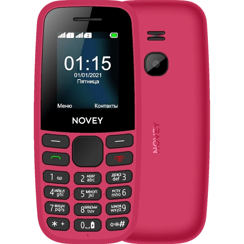 Кнопочный телефон Novey 115 Розовый