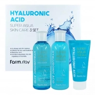 Набор 3 средств с гиалуроновой кислотой Hyaluronic Acid Super Aqua Skin Care 3 Set