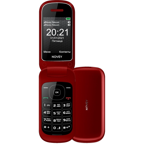 Кнопочный телефон Novey S70R Красный
