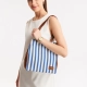 Striped tote bag - Navy Blue 5