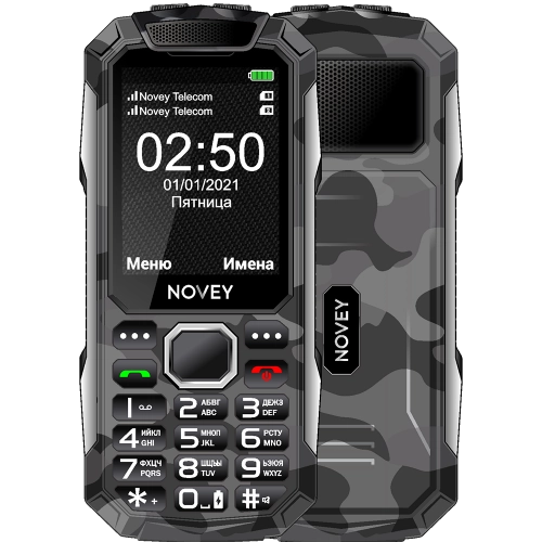 Кнопочный телефон Novey T250 Карбоновый