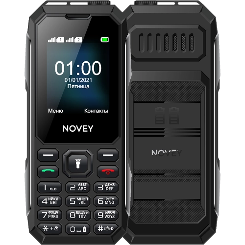 Кнопочный телефон Novey T100 Темно-серебрянный