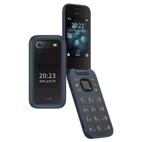 Telefon Nokia 2660 Dual Sim Moviy + Quloqchinlar