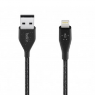 Кабель Belkin DuraTek Plus Lightning на USB-A, 1,2m, Черный (F8J236bt04-BLK)
