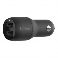 Автомобильное зарядное устройство Belkin Dual USB-A / Lightning Cable 24W (CCD001BT1MBK) 0