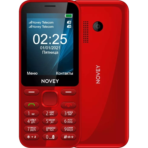 Кнопочный телефон Novey 225 Красный
