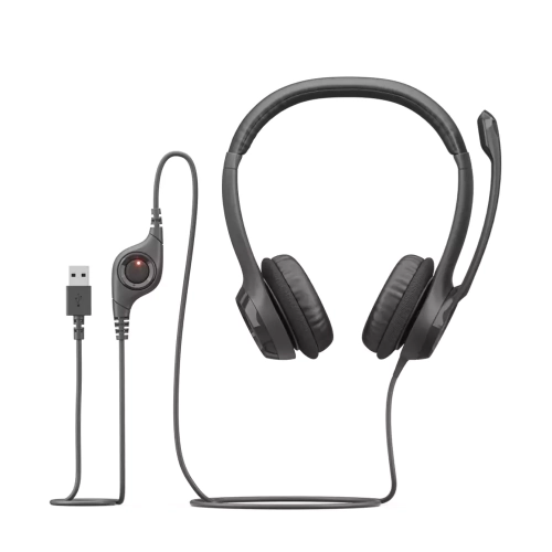 Наушники HEADSET - H390 USB Черный 2