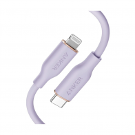 Кабель USB  Anker PowerLine III Flow USB-C with Lightning Connector 3ft Фиолетовый