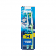 Зубная щетка Oral-B 3D White Luxe M 1+1, 2 шт