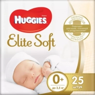 Tagliklar Huggies Elite Soft 0+ 3.5 kg 25 dona