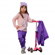 Футболка длинный рукав для девочки Diva Kids DKM-607, розовый