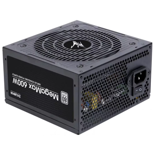 Блок питания Zalman Megamax (600W), 83%, 80+ Черный