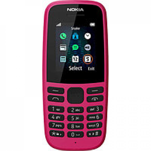 Кнопочный телефон Nokia 105 DS розовый 1