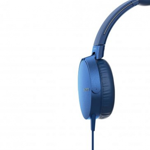 Накладные проводные наушники Sony MDR-XB550AP blue 0