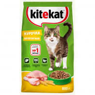 Сухой корм для кошек Kitekat, аппетитная курочка, 0,8кг 0