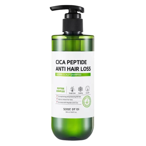 Укрепляющий шампунь с центеллой и пептидами Some By Mi Cica Peptide Anti Hair Loss Shampoo. 285 мл