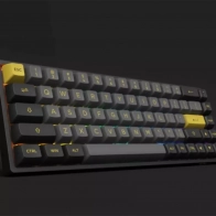 Механическая клавиатура Akko 3068B Plus Черный\Золотой CS Jelly Фиолетовый RGB 1