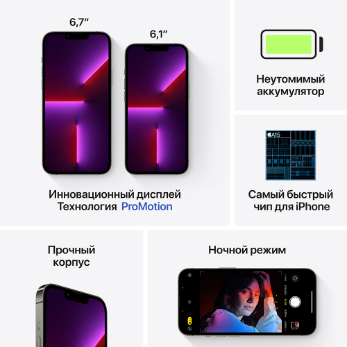 Smartfon Apple iPhone 13 Pro Max, 128 gb, Grafit 5
